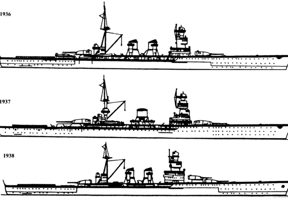 BAP Almirante Latorre [ex HMS Canada Battleship] - drawings, dimensions, figures